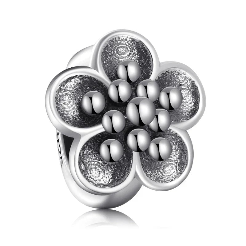 Charm από ασήμι 925 λουλούδι (C1167)