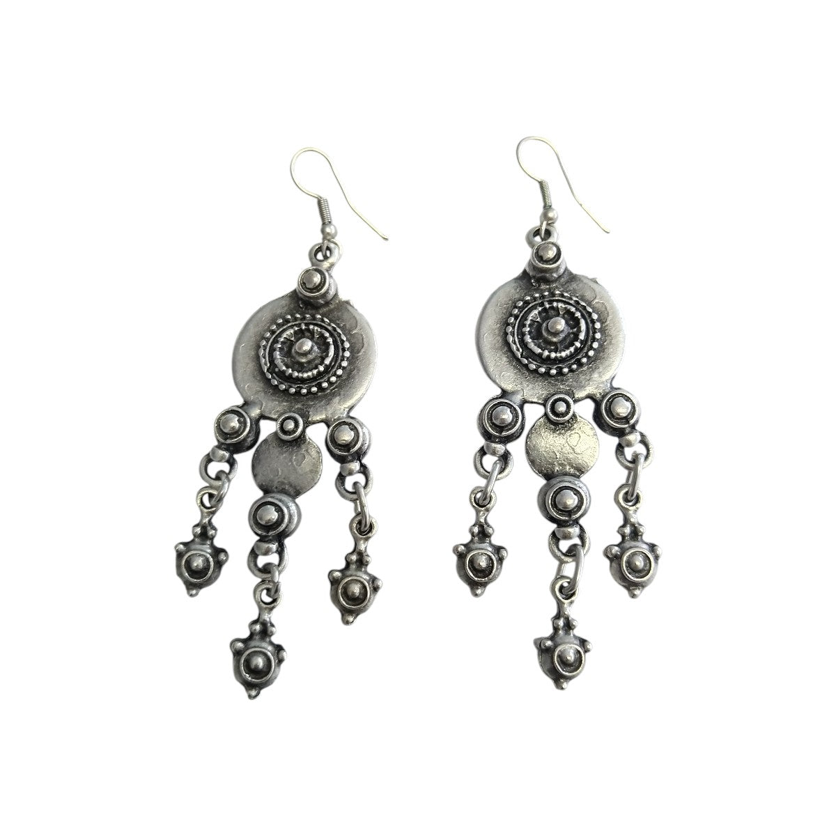 Κρεμαστά Σκουλαρίκια από Ζάμακ – Boho Tribal Αίσθηση (8cm) (E1622)