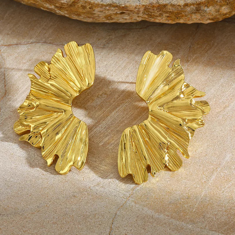 Ατσάλινα καρφωτά σκουλαρίκια 5cm (E1674)