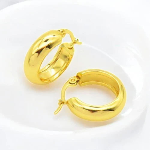 Ατσάλινα Σκουλαρίκια Κρίκοι - Διάμετρος 2.0cm (E3118-1)