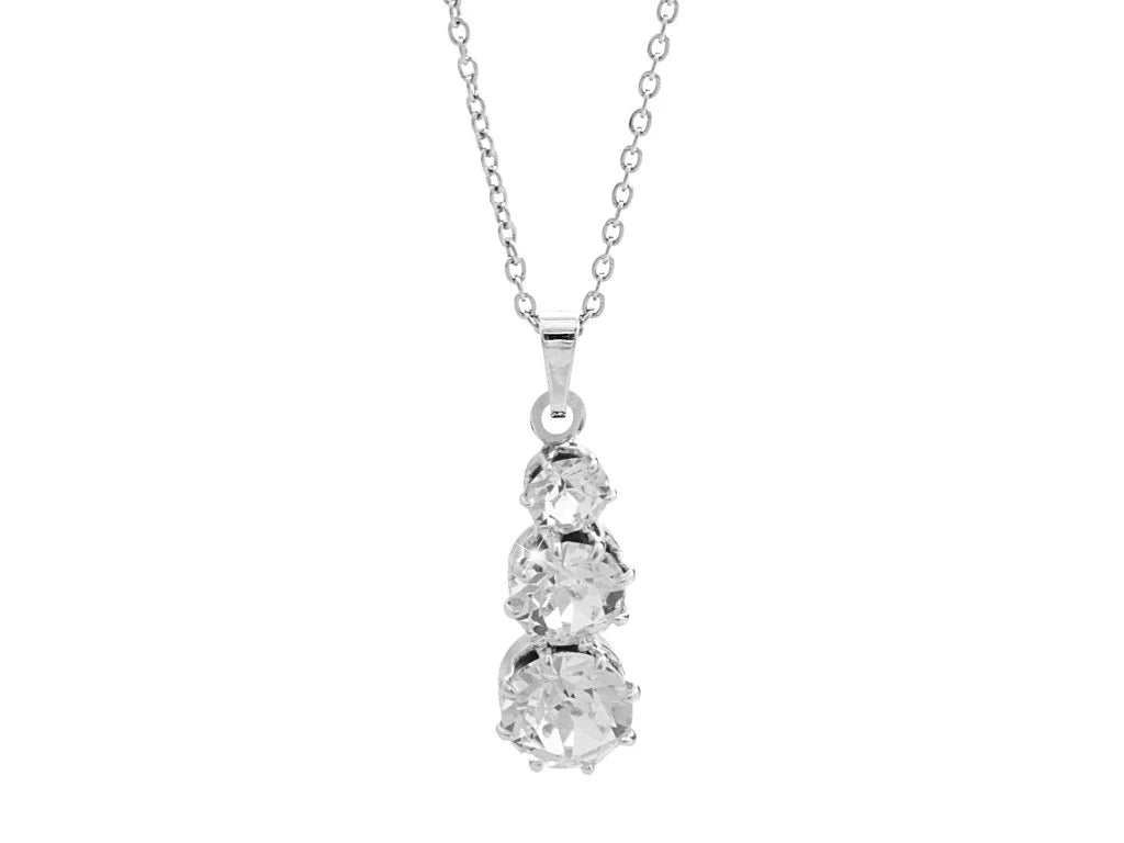Κολιέ από κράμα μετάλλων με κρύσταλλα Swarovski (J1038)