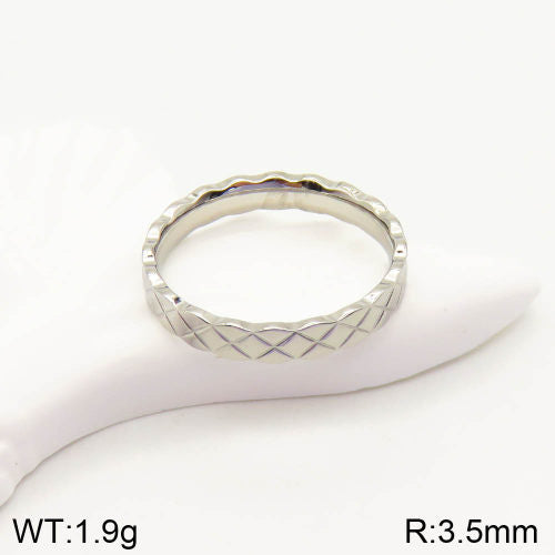 Ατσάλινο δαχτυλίδι βεράκι χρώμα ασημί (R3027)