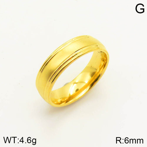 Ατσάλινο δαχτυλίδι επιχρυσωμένο (R3041)