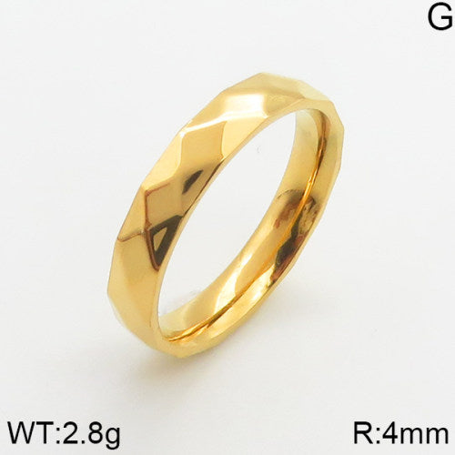 Ατσάλινο δαχτυλίδι με γεωμετρικό ανάγλυφο (R3074)