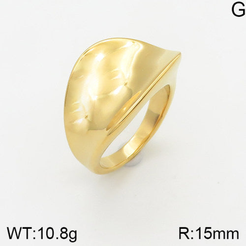 Ατσάλινο δαχτυλίδι επιχρυσωμένο (R3085)