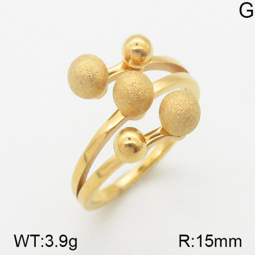 Ατσάλινο δαχτυλίδι επιχρυσωμένο (R3093)