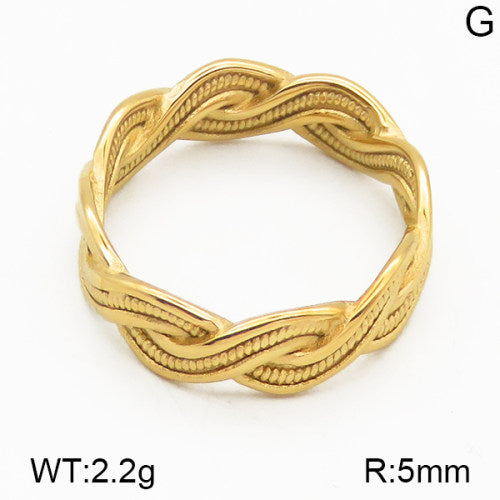 Ατσάλινο δαχτυλίδι επιχρυσωμένο (R3112)