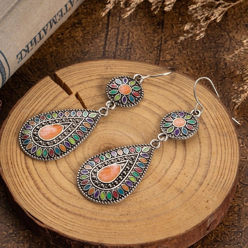 Κρεμαστά σκουλαρίκια boho 5.5cm (E1436)