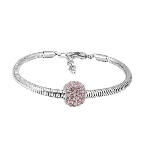 Ατσάλινο βραχιόλι με charm (B3341)