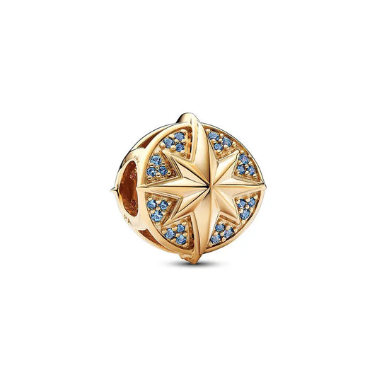 Charm από ασήμι 925 αστέρι με ζιργκόν (C1000)