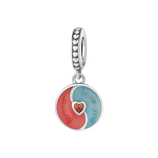 Charm από ασήμι 925 καρδιά (C1209)