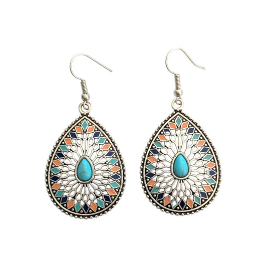 Boho κρεμαστά σκουλαρίκια 5cm (E1568)