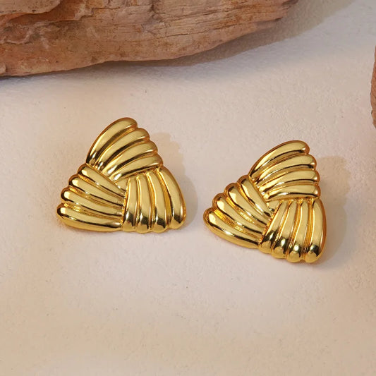 Ατσάλινα καρφωτά σκουλαρίκια 2.3cm (E1626)