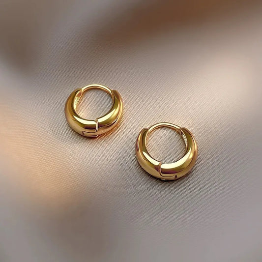 Ατσάλινα σκουλαρίκια κρίκοι 0.8cm (E1629)