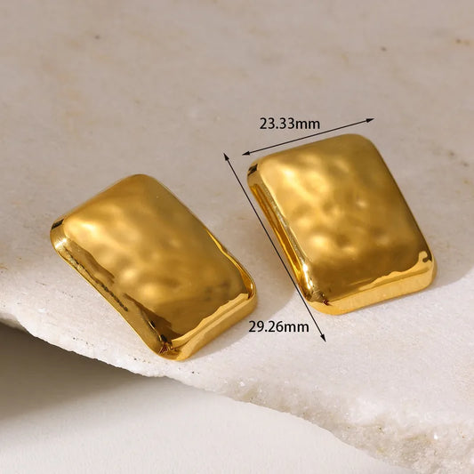 Ατσάλινα καρφωτά σκουλαρίκια 3cm (E1705)