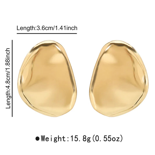 Ατσάλινα καρφωτά σκουλαρίκια 4.8cm (E1743)