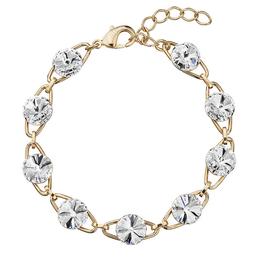 Βραχιόλι από ορείχαλκο με κρύσταλλα Swarovski (F1104)