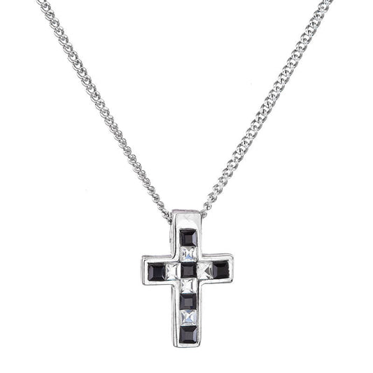 Σταυρός από ορείχαλκο 2cm με κρύσταλλα Swarovski (F1121)