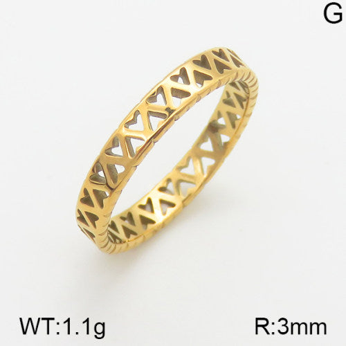 Ατσάλινο δαχτυλίδι με γεωμετρικό σχέδιο (R3096)