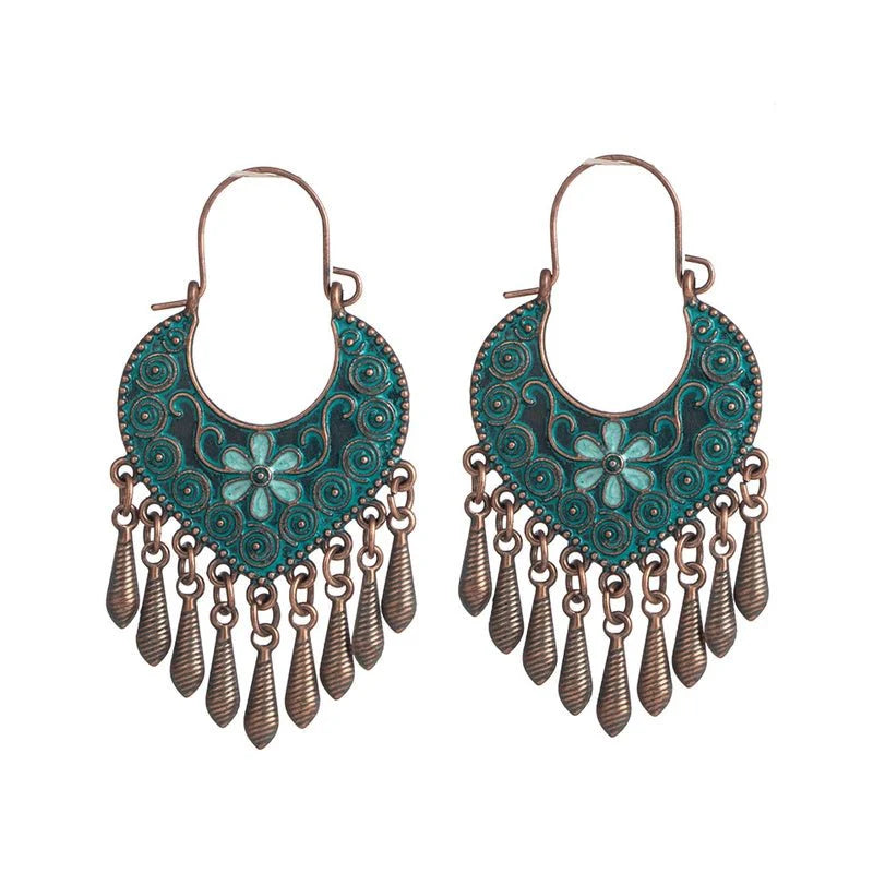 Κρεμαστά σκουλαρίκια boho 5cm (E1434)